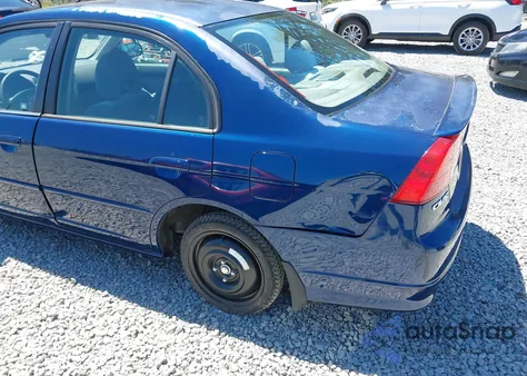 2005 Honda Civic Hybrid z USA, uszkodzony, nr VIN JHMES96625S026707